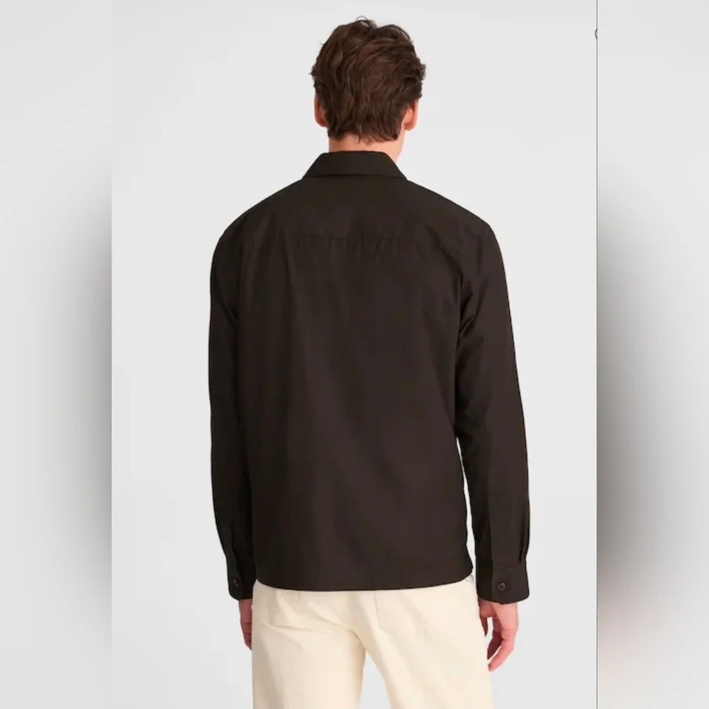 Madewell Mens Cotton Poplin Overshirt Mocha Brown Button Down Shirt XXL